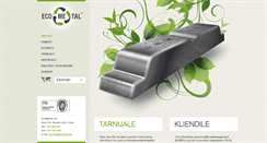 Desktop Screenshot of ecometal.ee